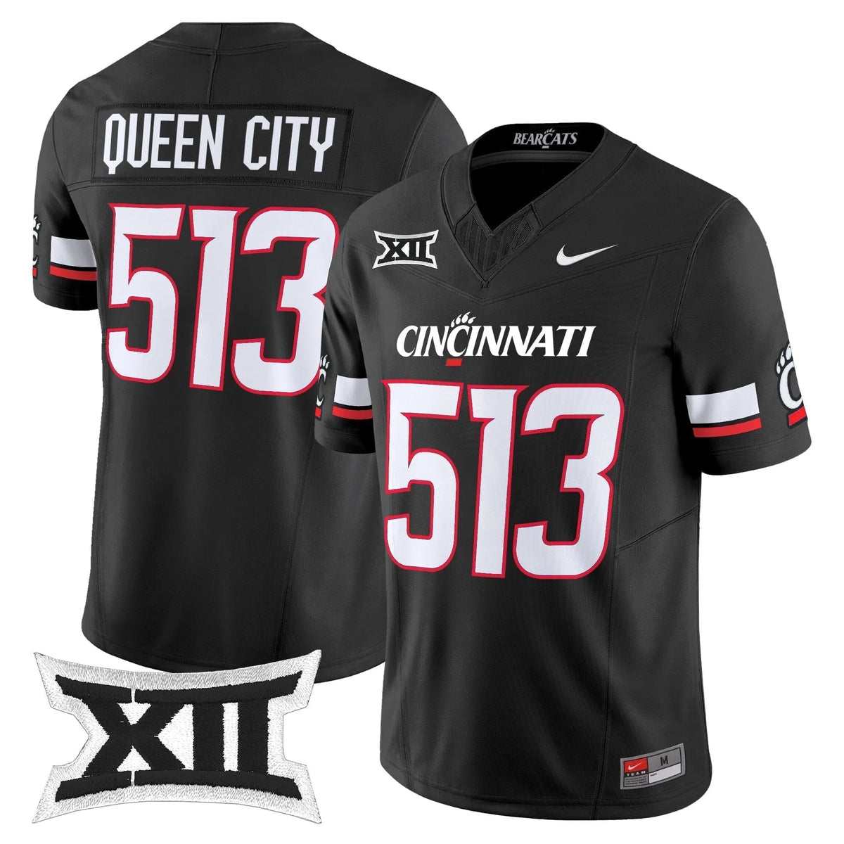 Personalized CB 2026 Vapor Limited Jersey - Black / Queen City 513 Stitched