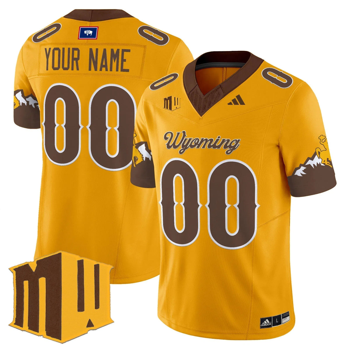 Personalized Wyoming DAL 2026 Vapor Limited Custom Jersey - Gold Limited Stitched