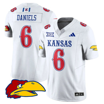 Personalized KJ Football 2026 Limited Jersey - White / Jalon Daniels - 6 Stitched