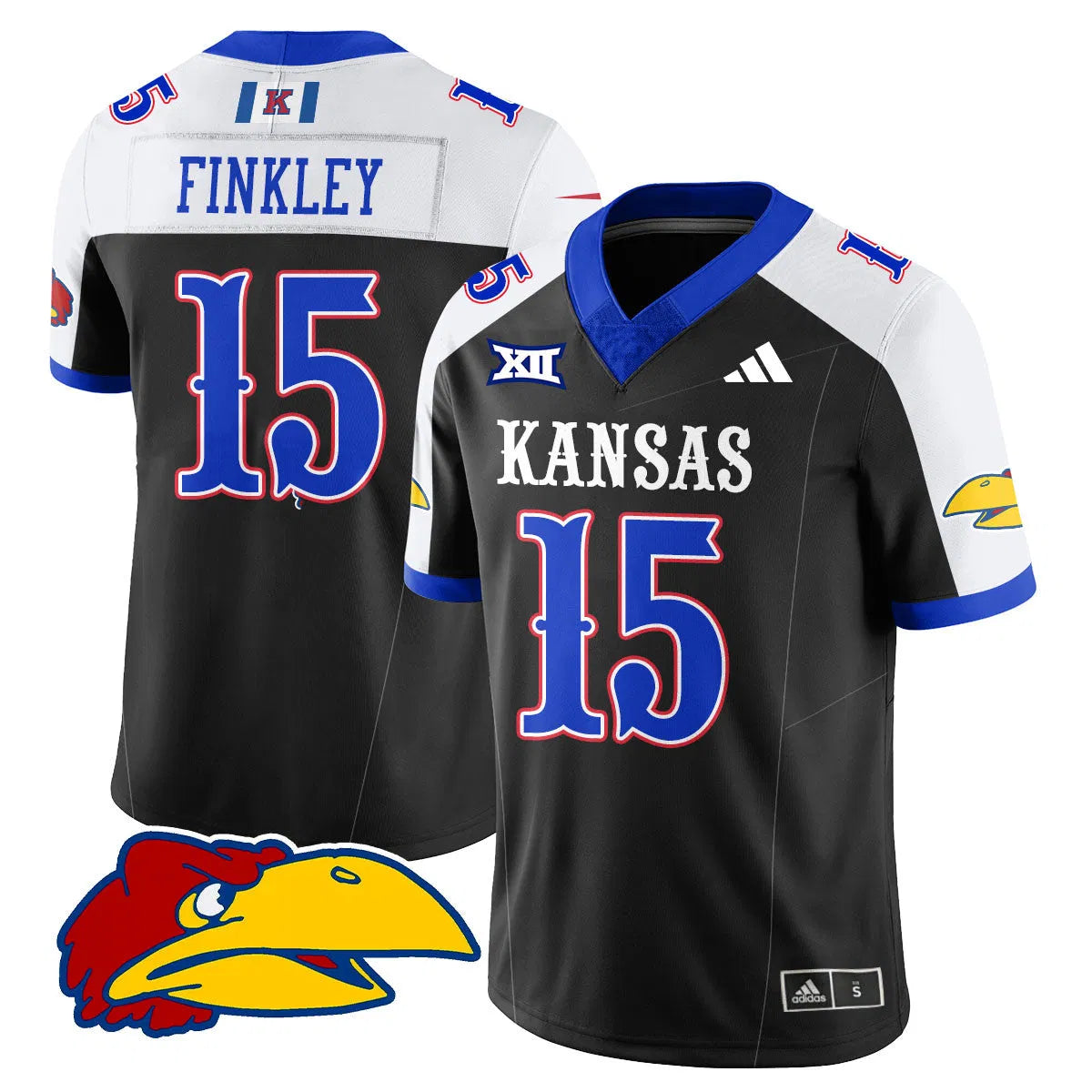 Personalized KJ Football 2026 Limited Jersey - Black Alternate / Justice Finkley - 15 Stitched