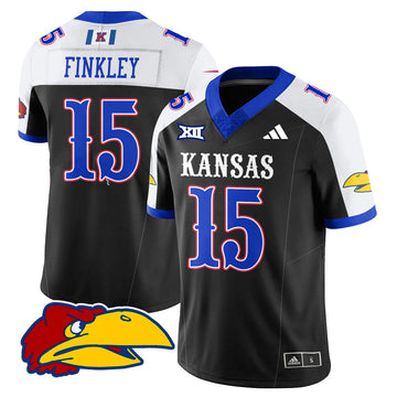 Personalized KJ Football 2026 Limited Jersey - Black Alternate / Justice Finkley - 15 Stitched