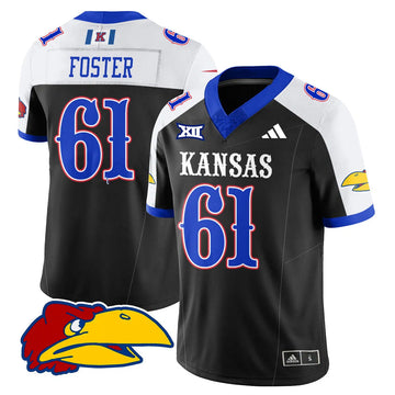 Personalized KJ Football 2026 Limited Jersey - Black Alternate / Bryce Foster.  61 Stitched