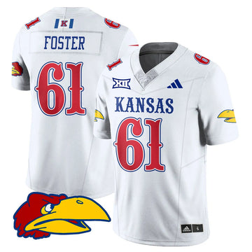 Personalized KJ Football 2026 Limited Jersey - White / Bryce Foster.  61 Stitched
