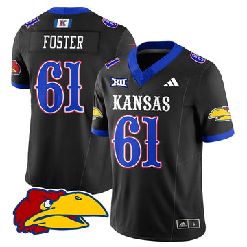 Personalized KJ Football 2026 Limited Jersey - Black / Bryce Foster.  61 Stitched