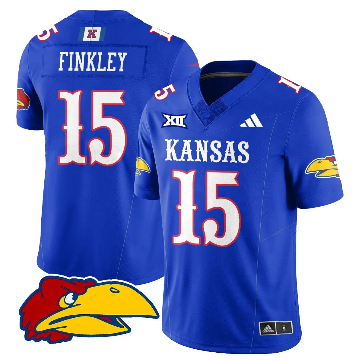 Personalized KJ Football 2026 Limited Jersey - Royal / Justice Finkley - 15 Stitched