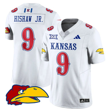 Personalized KJ Football 2026 Limited Jersey - White / Daniel Hishaw Jr. - 9 Stitched