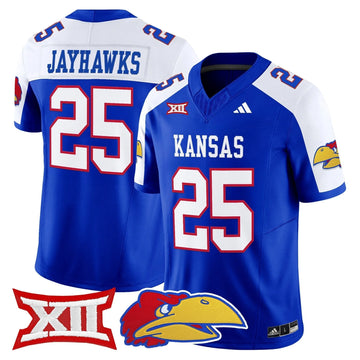 Personalized KJ 2026 Vapor Limited Jersey - Royal Alternate / #25 Jayhawks Stitched