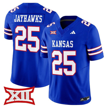 Personalized KJ 2026 Vapor Limited Jersey - Royal / #25 Jayhawks Stitched