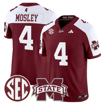 Personalized MSB 'Dark Mode' Vapor Limited Jersey - Maroon Alternate / Jordan Mosley Stitched