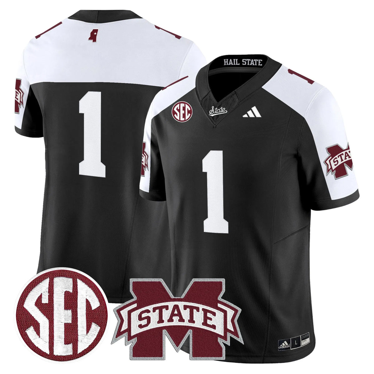 Personalized MSB 'Dark Mode' Vapor Limited Jersey - Black Alternate / #1 Team Stitched
