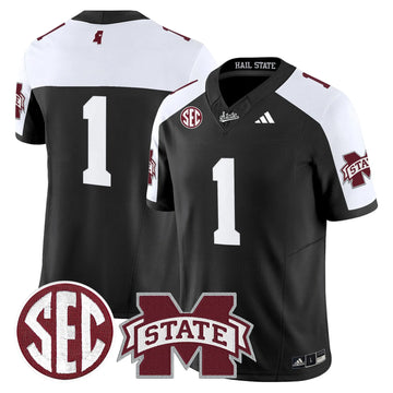Personalized MSB 'Dark Mode' Vapor Limited Jersey - Black Alternate / #1 Team Stitched