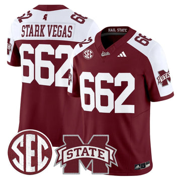Personalized MSB 'Dark Mode' Vapor Limited Jersey - Maroon Alternate / Stark Vegas 662 Stitched