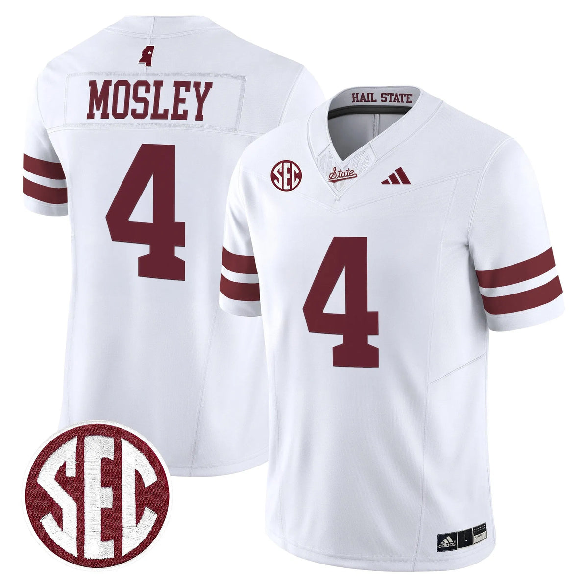 Personalized MSB 'Dark Mode' Vapor Limited Jersey - White / Jordan Mosley Stitched