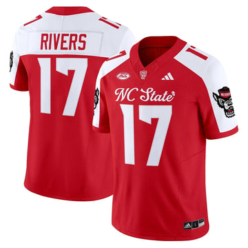 Personalized NC State Wolfpack 'City of Oaks' Vapor Limited Jersey - Red Alternate / Philip Rivers Stitched