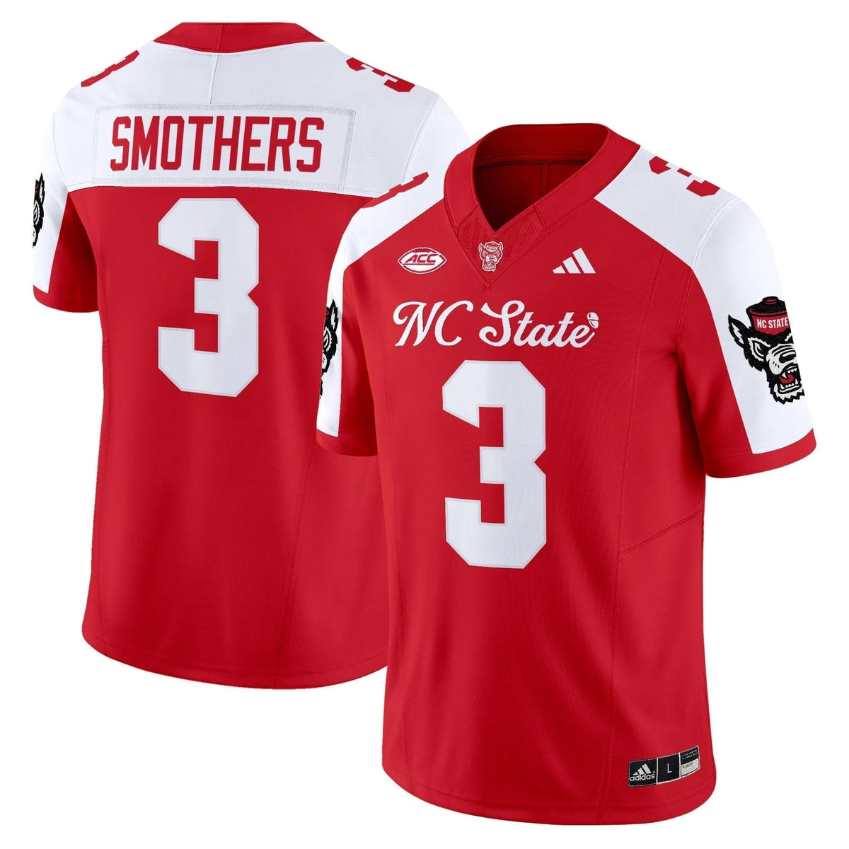 Personalized NC State Wolfpack 'City of Oaks' Vapor Limited Jersey - Red Alternate / Hollywood Smothers Stitched
