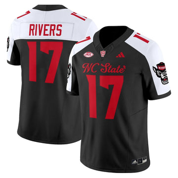 Personalized NC State Wolfpack 'City of Oaks' Vapor Limited Jersey - Black Alternate / Philip Rivers Stitched