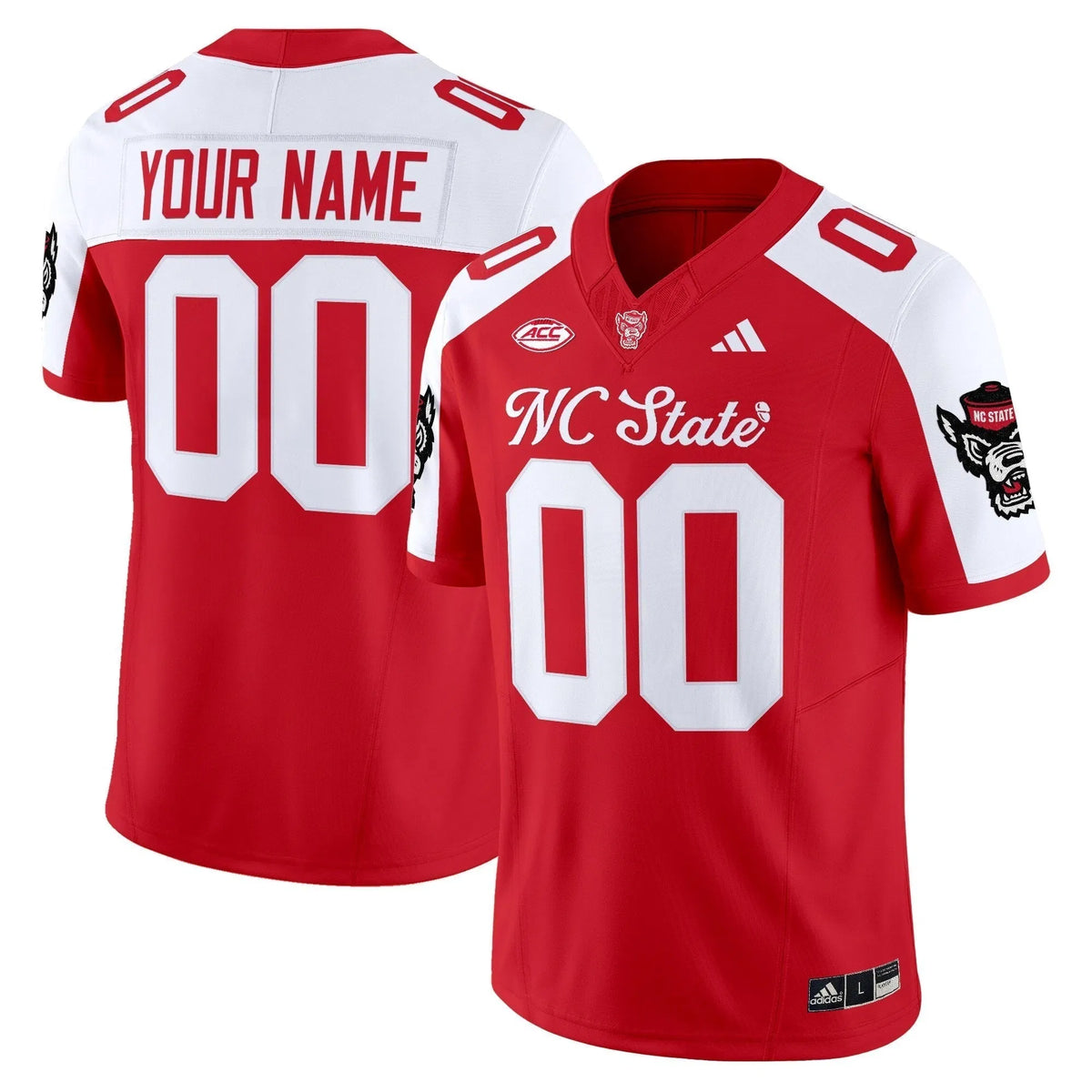Personalized NC State Wolfpack 'City of Oaks' Vapor Limited Custom Jersey - Red Alternate Stitched