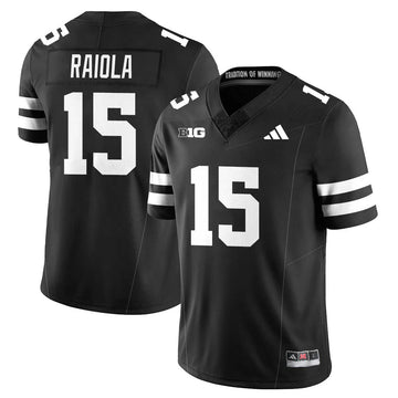 Personalized Nebraska Football 2026 "Blackout" Jersey - Black / Dylan Raiola - 15 Stitched