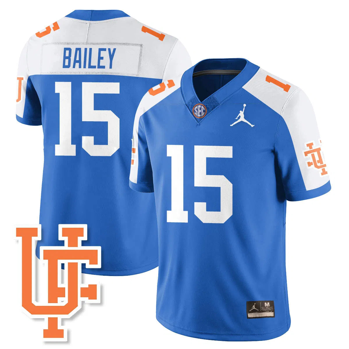 Personalized FG Bring Back 1960s Throwback Jersey - Blue Alternate / Harrison Bailey - 15 Stitched