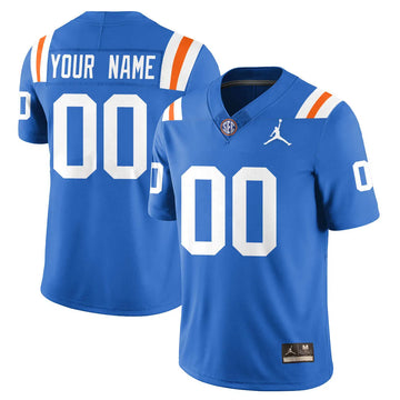Personalized Custom FG Bring Back 1960s Throwback Jersey - Blue Stitched