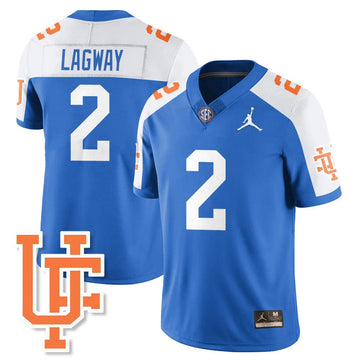 Personalized FG Bring Back 1960s Throwback Jersey - Blue Alternate / DJ Lagway 2 Stitched