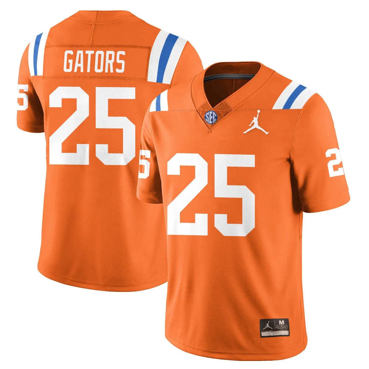 Personalized FG Bring Back 1960s Throwback Jersey - Orange / Gators - 25 Stitched