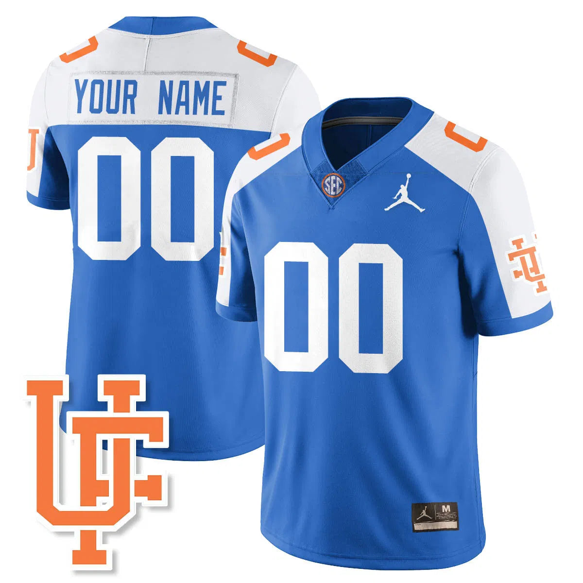 Personalized Custom FG Bring Back 1960s Throwback Jersey - Blue Alternate Stitched