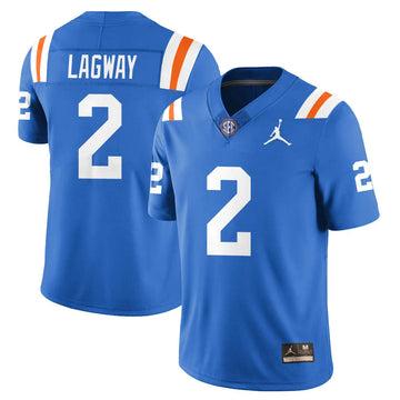 Personalized FG Bring Back 1960s Throwback Jersey - Blue / DJ Lagway 2 Stitched
