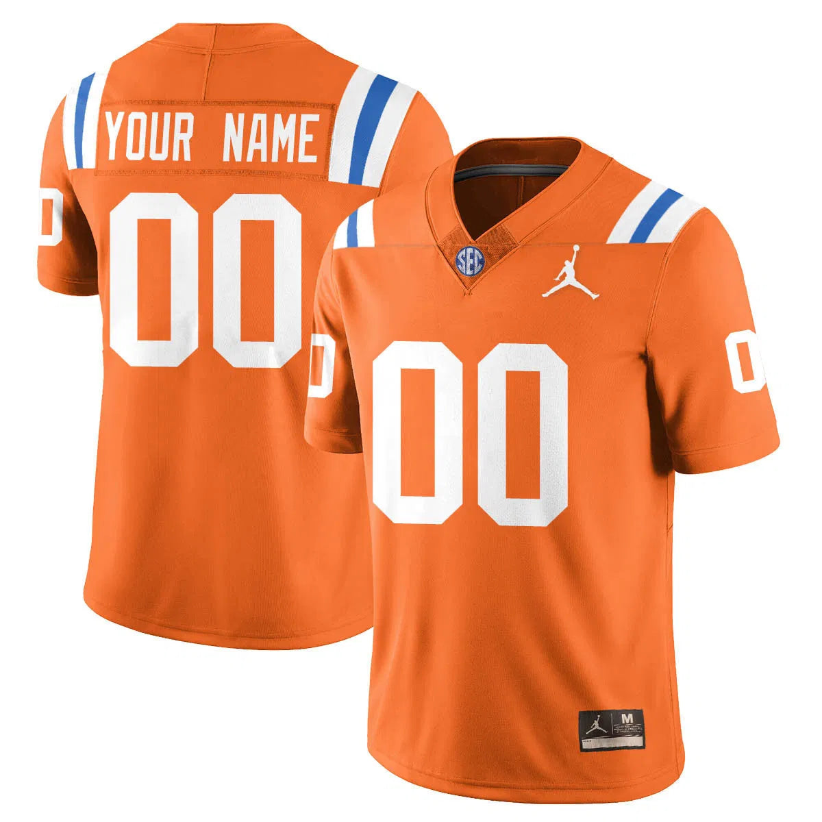 Personalized Custom FG Bring Back 1960s Throwback Jersey - Orange Stitched