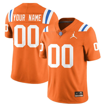 Personalized Custom FG Bring Back 1960s Throwback Jersey - Orange Stitched