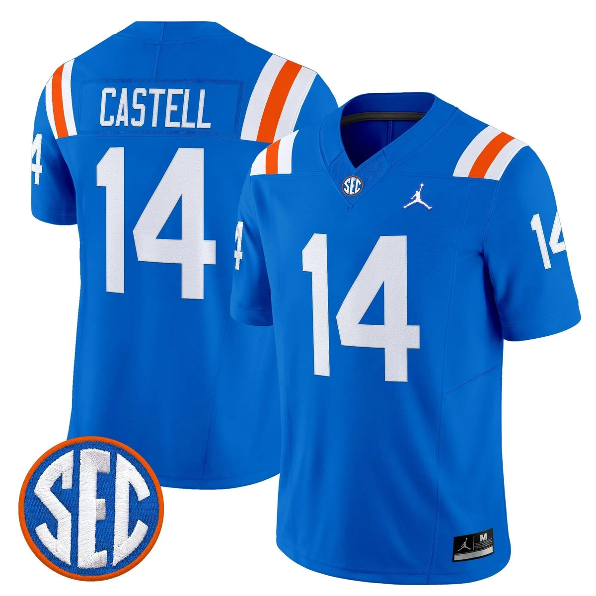 Personalized FG '1960s Throwback' Vapor Limited Jersey - Royal / Jordan���������Castell Stitched