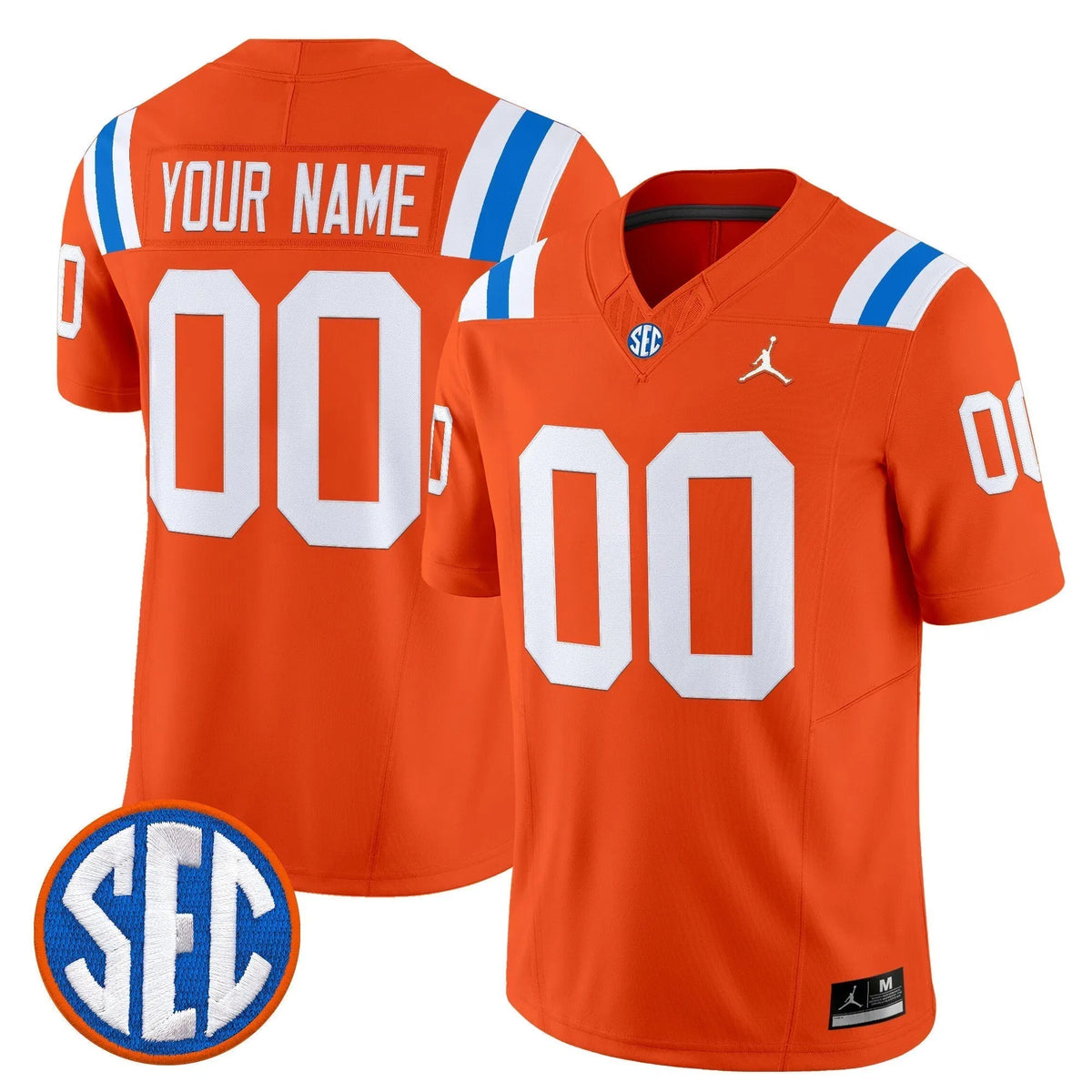 Personalized FG '1960s Throwback' Vapor Limited Custom Jersey - Orange Stitched