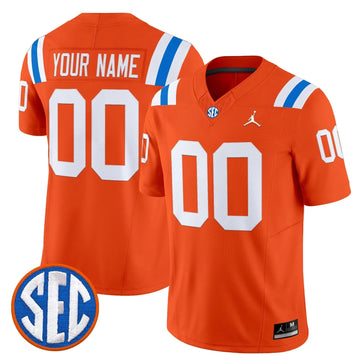 Personalized FG '1960s Throwback' Vapor Limited Custom Jersey - Orange Stitched