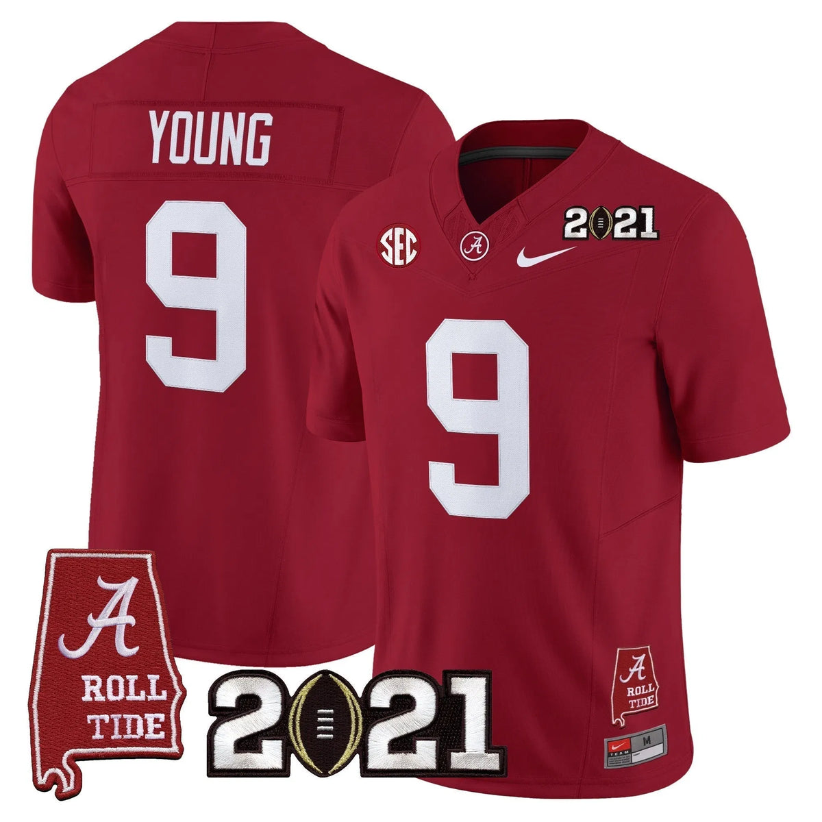 Personalized ACT '2021 CFP National Championship' Vapor Limited Jersey - Alabama Map - Crimson / Bryce Young Stitched
