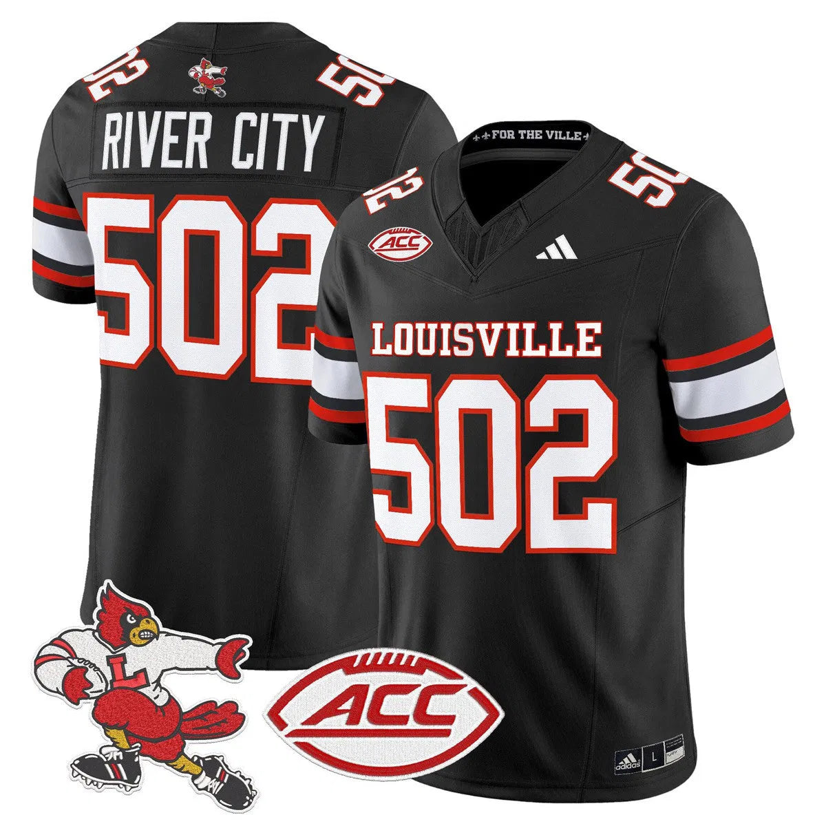 Personalized LC '1980s Throwback' Vapor Limited Jersey - Black / River City 502 Stitched