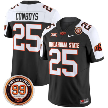 Personalized OSD 2026 Vapor Limited Jersey - Leslie O'neal Patch - Black Alternate / #25 Cowboys Stitched