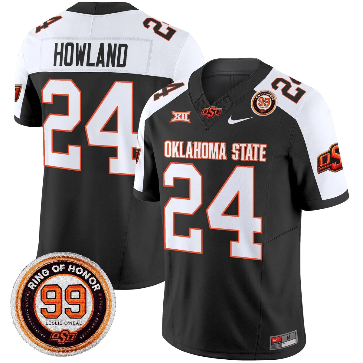 Personalized OSD 2026 Vapor Limited Jersey - Leslie O'neal Patch - Black Alternate / Trent Howland Stitched