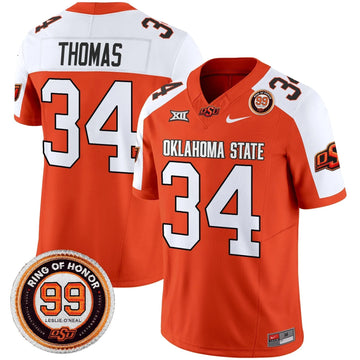 Personalized OSD 2026 Vapor Limited Jersey - Leslie O'neal Patch - Orange Alternate / Thurman Thomas Stitched