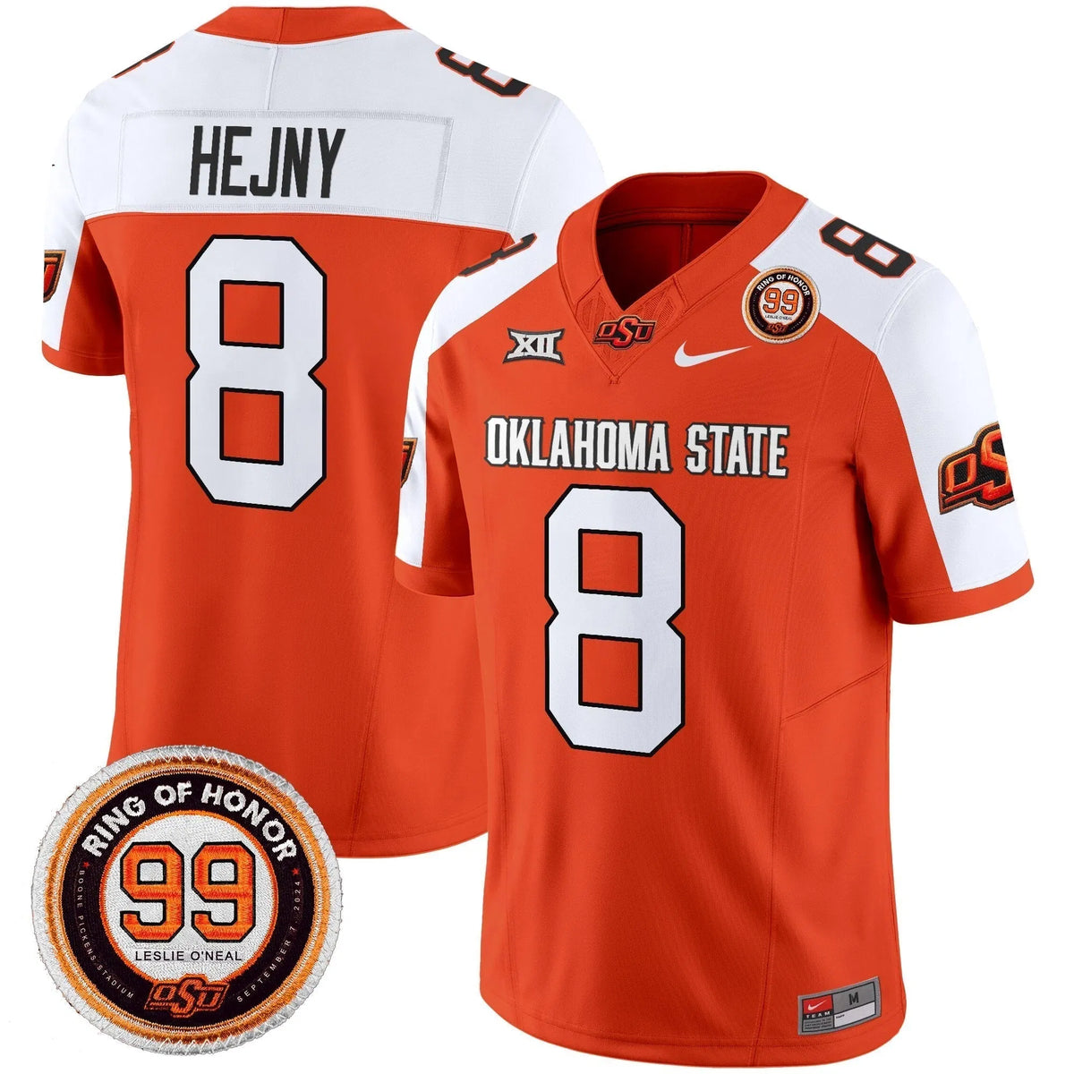 Personalized OSD 2026 Vapor Limited Jersey - Leslie O'neal Patch - Orange Alternate / Hauss Hejny Stitched