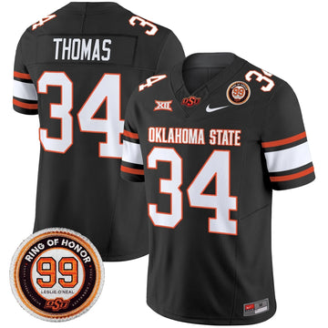 Personalized OSD 2026 Vapor Limited Jersey - Leslie O'neal Patch - Black / Thurman Thomas Stitched