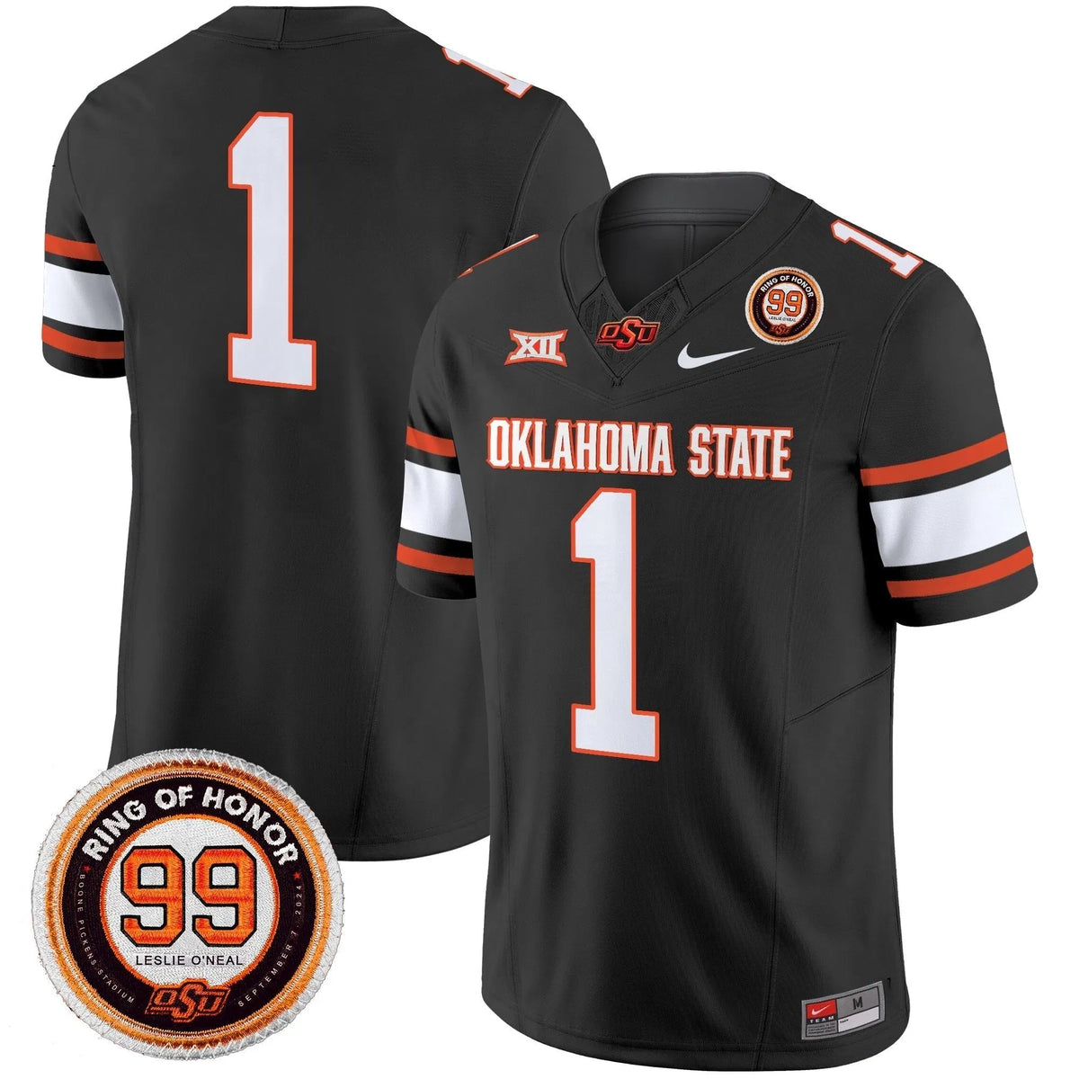 Personalized OSD 2026 Vapor Limited Jersey - Leslie O'neal Patch - Black / #1 Team Stitched