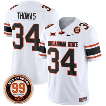 Personalized OSD 2026 Vapor Limited Jersey - Leslie O'neal Patch - White / Thurman Thomas Stitched