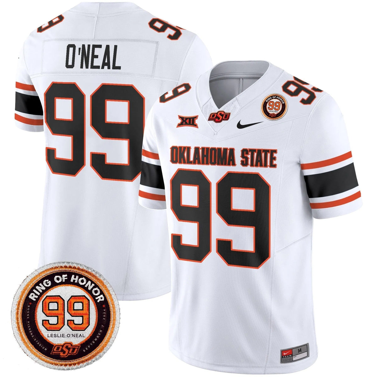 Personalized OSD 2026 Vapor Limited Jersey - Leslie O'neal Patch - White / Leslie O'neal Stitched