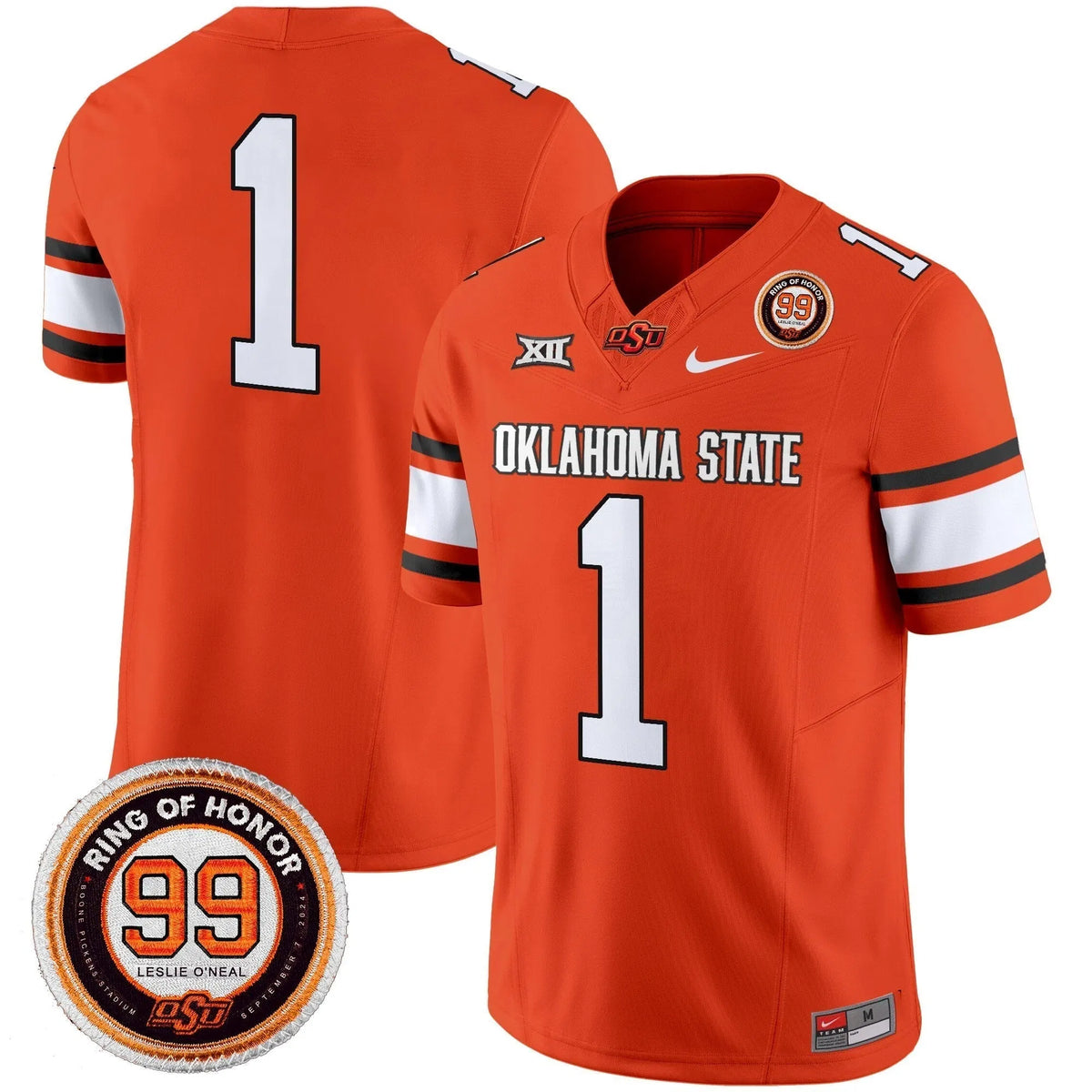 Personalized OSD 2026 Vapor Limited Jersey - Leslie O'neal Patch - Orange / #1 Team Stitched