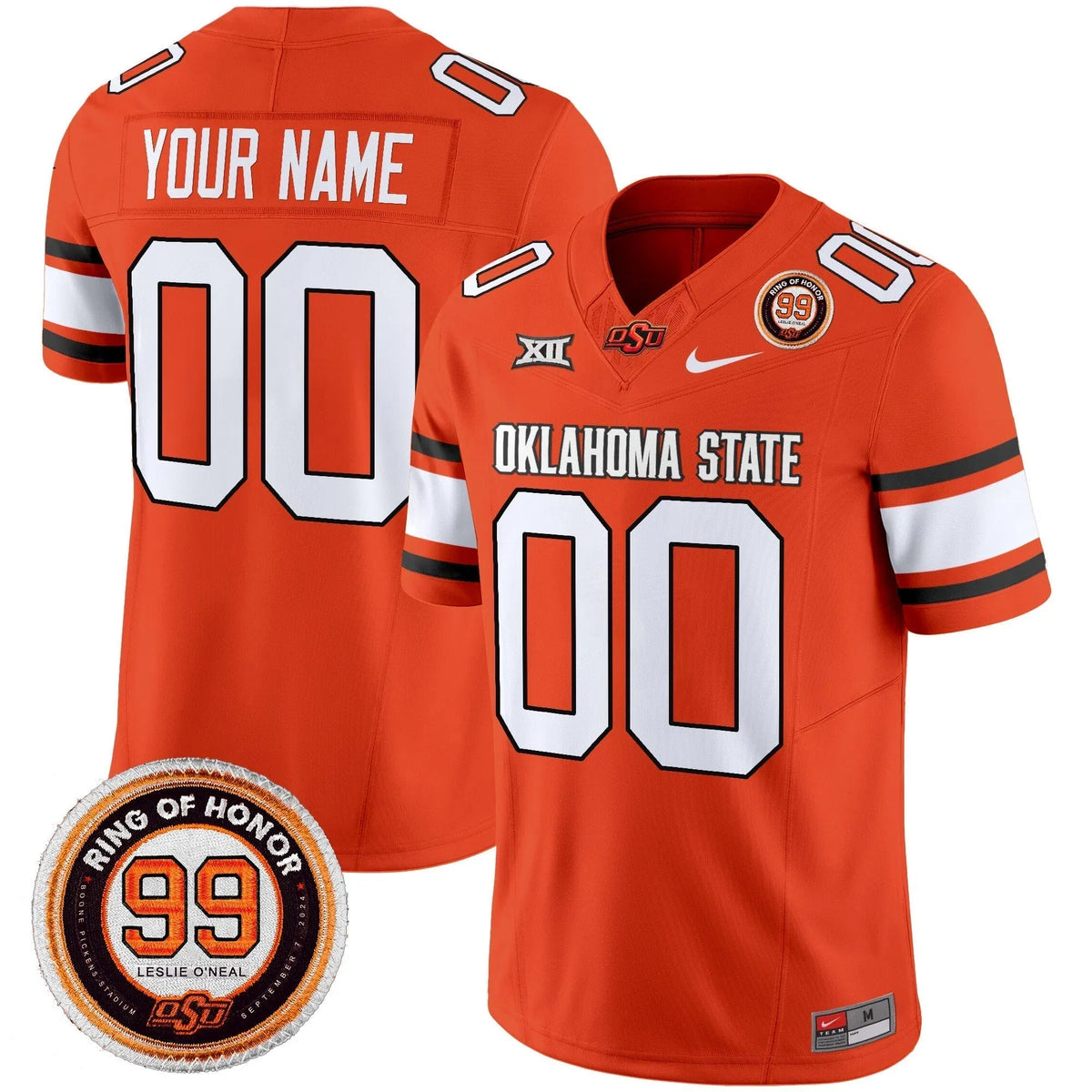 Personalized OSD 2026 Vapor Limited Custom Jersey - Leslie O'neal Patch - Orange Stitched
