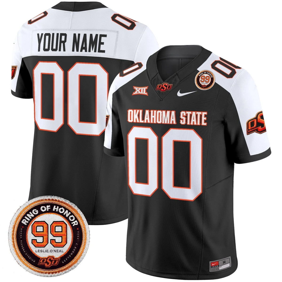 Personalized OSD 2026 Vapor Limited Custom Jersey - Leslie O'neal Patch - Black Alternate Stitched