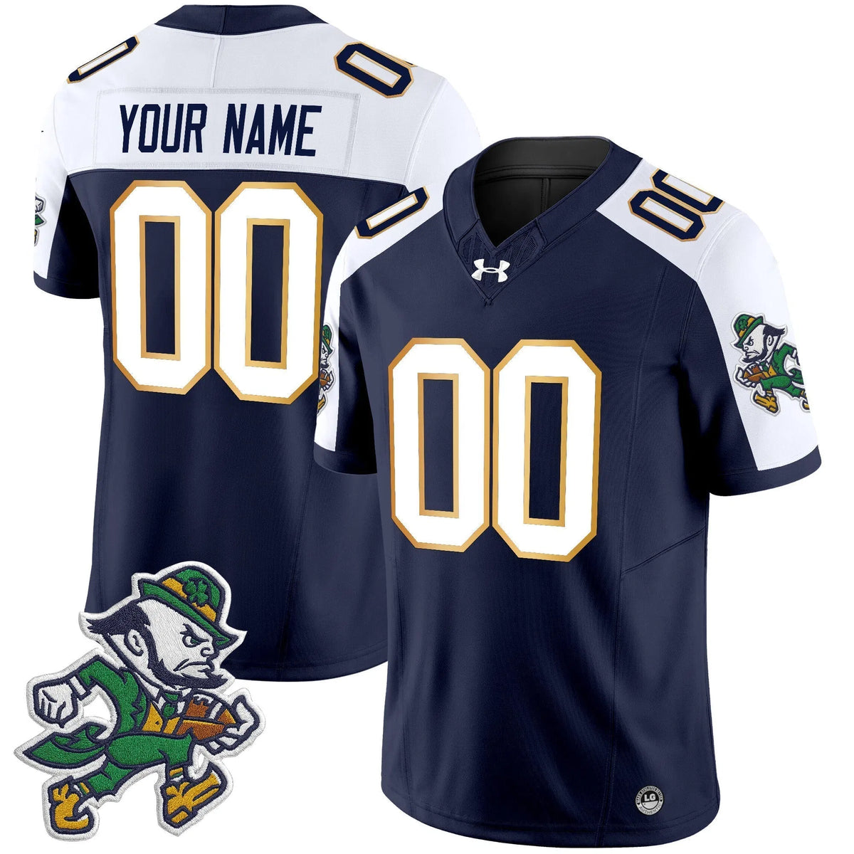 Personalized NDFI 2026 'Gridiron Leprechaun Edition' Vapor Limited Custom Jersey - Alternate Stitched