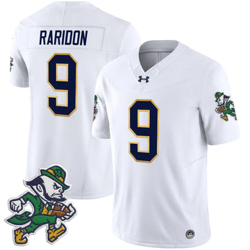 Personalized NDFI 2026 'Gridiron Leprechaun Edition' Vapor Limited Jersey - White / Eli Raridon Stitched