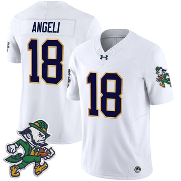 Personalized NDFI 2026 'Gridiron Leprechaun Edition' Vapor Limited Jersey - White / Steve Angeli Stitched