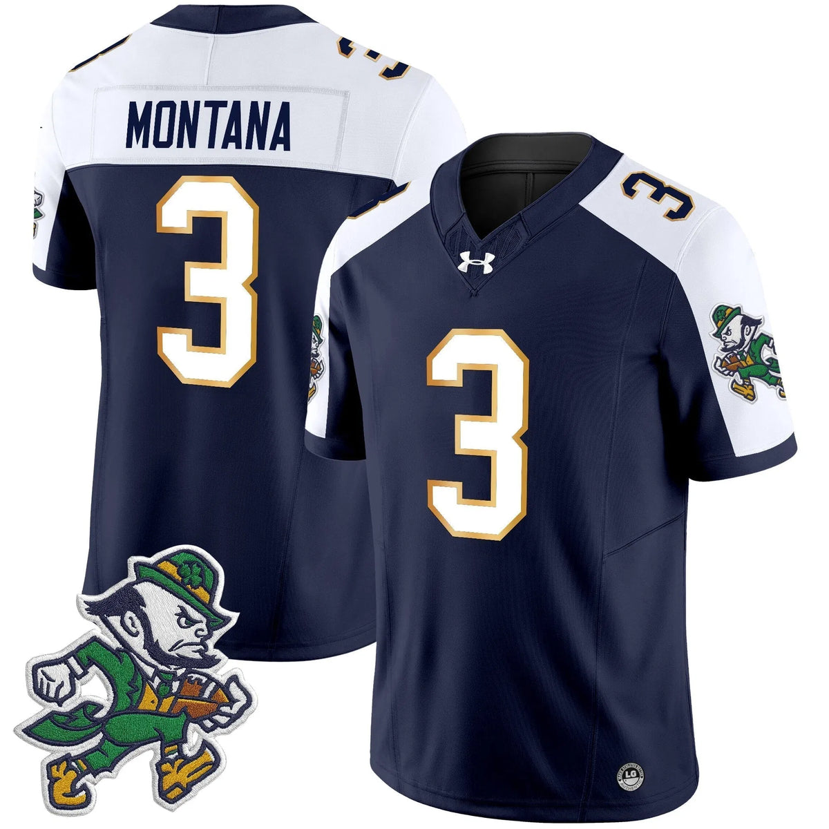 Personalized NDFI 2026 'Gridiron Leprechaun Edition' Vapor Limited Jersey - Alternate / Joe Montana Stitched